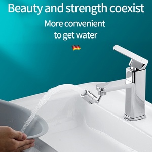 Filtre de robinet de <span class=keywords><strong>douche</strong></span> rotatif universel exclusif à 720 degrés en laiton tête anti-éclaboussures avec double sortie d'eau accessoire de salle de bain - Product Image 4