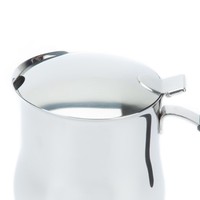 Cafetière écologique 10 tasses en acier inoxydable AISI 304 18/10 triple épaisseur 0,8 mm, poli miroir, pour cuisinière à gaz classique