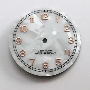 Customize dial thin metal sticker production alphabet round dial label sticker/metal stickers for watch dials