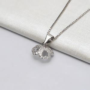 Pendentif vide en argent S925 pour femmes, grand modèle Baotou, pour perles de 9 à 12 mm, accessoires de pendentif Xiang, 745 - Product Image 3