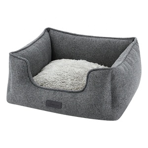 Selbst wärmende Hunde quadrat betten Sherpa Material Haustier Hunde bett Anti-Rutsch-Haustier bett für mittlere Hunde - Product Image 3