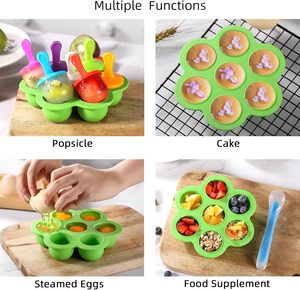 Mini Silicone Ice Pops khuôn nhựa bé DIY thực phẩm bổ sung công cụ cho Ice Cream trái cây lắc Lolly bóng Maker Popsicle khuôn mẫu - Product Image 5