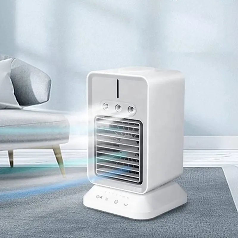 Мини Кондиционер Портативный воздушный охладитель воздуха дома USB персональный мини-испарительный охладитель вентилятор воздушного охлаждения вентилятор перезаряжаемые Настольный вентилятор