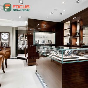 Modern Jewelry Retail Display System Polished Surface Jewelry Shop Jewelry Cabinet - Product Image 3