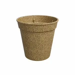高品質8cm耐久性栽培鉢植物繊維もみ殻環境にやさしいプランター生分解性植栽鉢栽培鉢