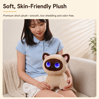 Robot de bureau LED AI, compagnon mignon, interaction émotionnelle, commande vocale, robot en peluche, jouet éducatif, cadeau pour enfants et adultes