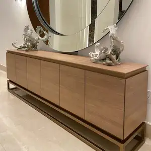 Vermonhouzz Modern Design Custom Kitchen Cabinet Wood Veneer Flat Door