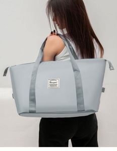 Custom Logo Expansion Large Capacity Overnight Organizer Women Foldable Fitness Duffle Weekender Duffel Gym Travel Bag - Product Image 3