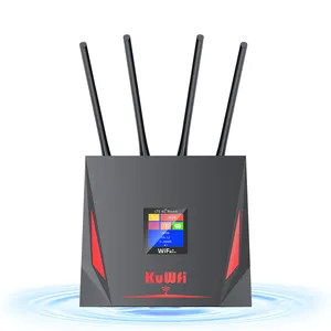 2.4ghz KuWFi roteador 4g 300mbps desbloqueado 4g modem wifi router wifi hotspot sem fio 4g roteador lte com slot para cartão sim