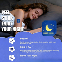 Patchs de sommeil à l'huile essentielle de lavande, autocollants naturels pour une bonne nuit de sommeil, aide contre l'insomnie, patchs pour un sommeil profond pour adultes