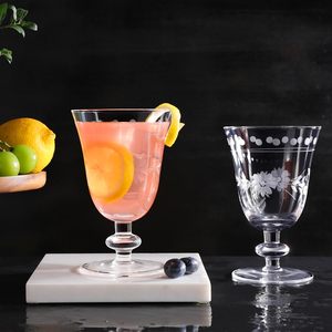 Service de table en verre gravé de fleurs et de feuilles multicolores, moderne, luxueux, fait main, de haute qualité, pour la location et la vente de mariage - Product Image 2