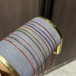 กำไลข้อมือทองคำ 18K ลายถัก Xinfly พร้อมสายไข่มุกแข็งแรง ดีไซน์คลาสสิกทันสมัย ของขวัญเครื่องประดับสั่งทำได้ - Product Image 1