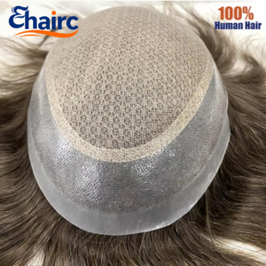 Système capillaire bouclé pour hommes en dentelle double couche, 100% <span class=keywords><strong>cheveux</strong></span> humains, durable et résistant à la déchirure, pour <span class=keywords><strong>cheveux</strong></span> clairsemés - Australie - Product Image 2
