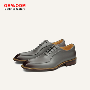 Zapatos Oxford Personalizados para Hombre, Cuero Vacuno de Primera Calidad, Suela Gruesa, Estilo Británico, Versátiles, Formales y de Negocios - Product Image 1