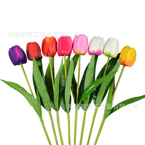 Fleur de tulipe artificielle 30cm-100cm pour décoration de maison et de mariage - Product Image 3