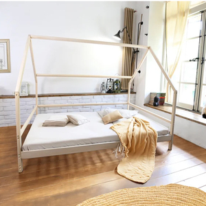 Marco de cama de piso Ropa de cama para niños pequeños Marco de cama de plataforma - Product Image 1
