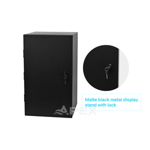 StX ustststogo etal 4 Tiers spisplay and tand ith ock - Product Image 4