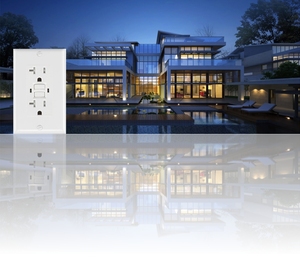 BAS-003 20amp gfci ổ cắm chống giả mạo dẫn chỉ số, tự kiểm tra, trang trí tấm Tường và ốc vít bao gồm, UL được liệt kê - Product Image 5