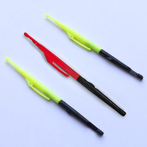 Aguja de Pesca Tipo Asura, Extractor de Anzuelos, Herramienta de Pesca Multifuncional de Plástico, Color Amarillo y Rojo - Product Image 3