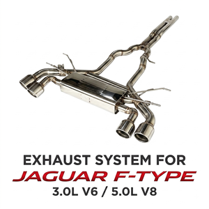 Sistema de Escape Catback con Válvulas Vortex SS304 para Jaguar F-Type 3.0 V6 5.0 V8, Cuatro Salidas, Ajuste Directo, Kit de Sistema de Rendimiento - Product Image 1