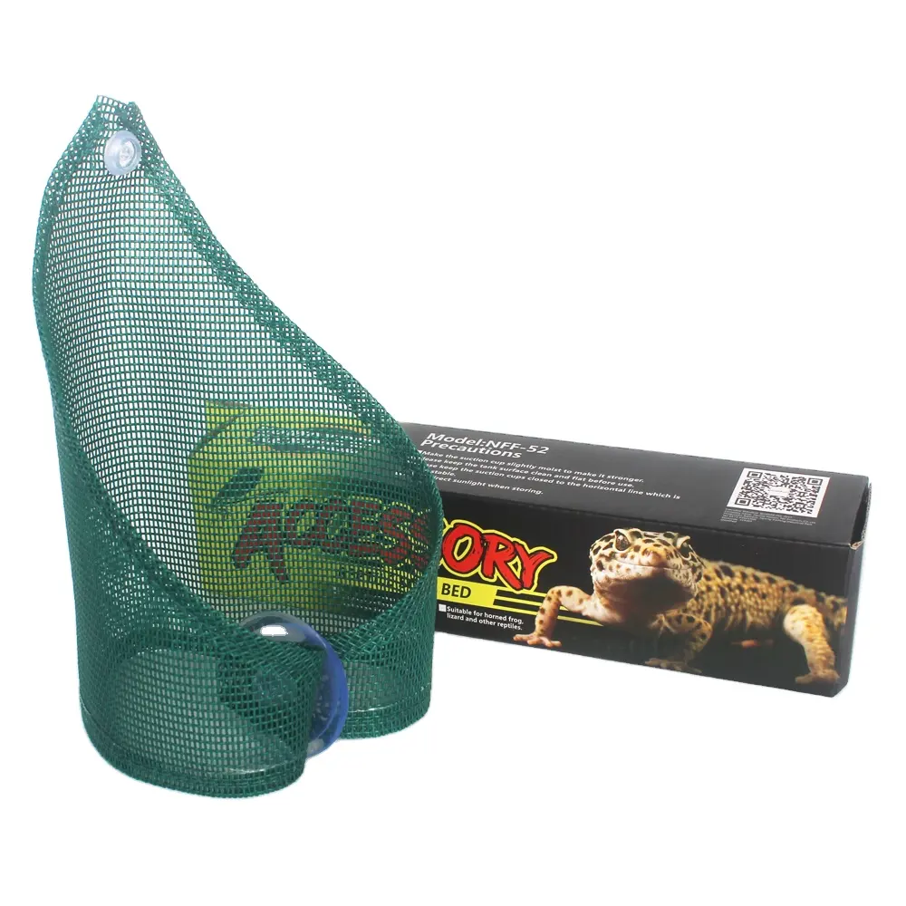 NOMOYPET New Design Plastic Reptile Soft Bed Triangle Hammock For Gecko Frog Lizard