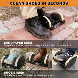 Brosse et <span class=keywords><strong>grattoir</strong></span> pour bottes, nettoyeur de chaussures robuste pour l'extérieur, pour la boue, la saleté et la <span class=keywords><strong>neige</strong></span>, nettoyeur de bottes durable pour l'extérieur - Product Image 5