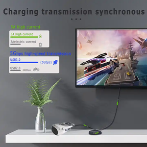Cable USB <span class=keywords><strong>C</strong></span> en Ángulo Recto de 90 Grados, Tipo <span class=keywords><strong>C</strong></span> Macho <span class=keywords><strong>a</strong></span> Tipo <span class=keywords><strong>C</strong></span> Macho, para VR Oculus Quest Link, USB 3.2 GEN1 5Gbps - Product Image 6