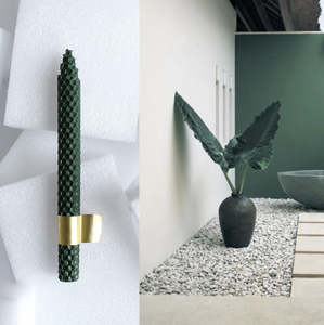 Bougies en cire d'abeille pour famille, à cône, sans fumée pour dîner d'église - Product Image 3