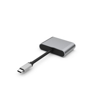 Adaptateur USB-C 2 en 1 vers double avec connecteur or 4K 60Hz, gaine en PVC pour moniteur, projecteur, caméra, haut-parleur - En stock
