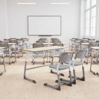 Chaise de Salle de Conférence Confortable pour l'Optimisation de l'Efficacité de l'Apprentissage, Mobilier Scolaire en Gros, Offre Spéciale, Bureau et Chaise Étudiant Deux Places