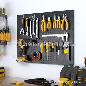 Estante de Almacenamiento de Pared Resistente con Panel Perforado, 16x12 Pulgadas, Negro, Organizador de Oficina, Almacenamiento de Herramientas para Garaje - Product Image 3