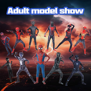 Disfraz de Spider Man de estilo de película de impresión Digital de varios colores promocional con tocado para puesta en escena - Product Image 6