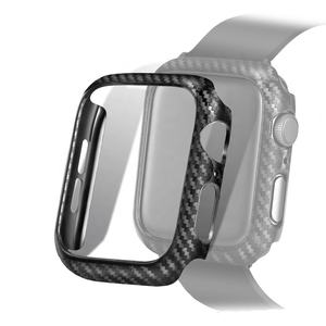 Coque pour <span class=keywords><strong>Apple</strong></span> <span class=keywords><strong>Watch</strong></span> 7 8 45mm 41mm 44mm <span class=keywords><strong>40mm</strong></span> 38mm Protecteur d'écran en fibre de carbone Bord pare-chocs IWatch 4 5 <span class=keywords><strong>SE</strong></span> 6 Accessoires - Product Image 3