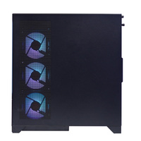 Boîtier d'ordinateur de jeu Micro ATX blanc avec panneau en verre, tour moyenne, 3 ventilateurs avant