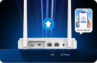 Gateway MOKOSMART Inalámbrico IoT MQTT BLE para Interiores, con Doble Módulo Wi-Fi y Ethernet, para Usos Industriales