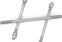 High Strength Black Carbon Steel Double-End Threaded Rods & Studs Zinc Stainless Steel Double End Bolts Screws