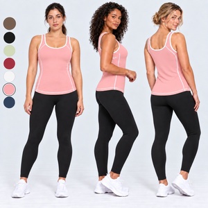 Top Deportivo Rosa sin Mangas para Mujer, Estilo <span class=keywords><strong>Barbie</strong></span>, LUXB023, para Yoga, Pilates, Gimnasio, Running, Entrenamiento, Ropa Deportiva, OEM, ODM - Product Image 1