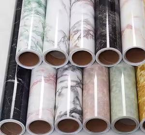 Đá Cẩm Thạch mới hoa văn mạ vàng tự dính tường đính kèm mạ Vàng tự dính hình nền tấm PVC màu tráng phim - Product Image 2