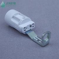 Douille de lampe en plastique blanc Douille de lampe décorative Bougeoir E14