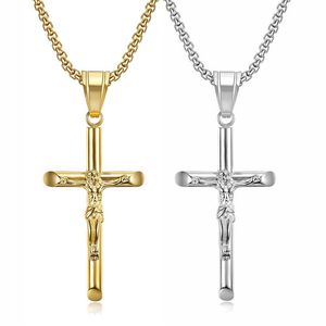 뜨거운 판매 기독교 스테인레스 스틸 뜨거운 판매 유리 십자가 목걸이 남자 펜던트 보석 - Product Image 1