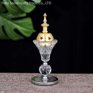 Brûleur d'encens en cristal direct fabricants four à charbon brûlant encens pilule porter encens style exotique - Product Image 3