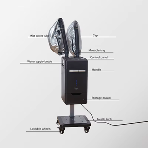 Nouvel équipement de traitement efficace de machine de vapeur portative multifonctionnelle de vapeur de cheveux pour le spa avec de doubles piples - Product Image 3