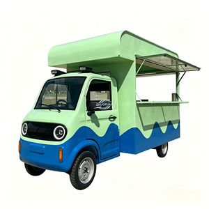 Carrito de Comida, Carrito de Comida de Cuatro Ruedas, Carrito Móvil para Desayunos, Puesto Comercial para Mercado Callejero, Puesto Móvil Dedicado a la Venta Ambulante - Product Image 3