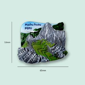 สติกเกอร์ติดตู้เย็นแบบคละชุดของที่ระลึกงานแฮนด์เมดสำหรับการท่องเที่ยวในเมืองแบบสามมิติความคิดสร้างสรรค์สูง - Product Image 6