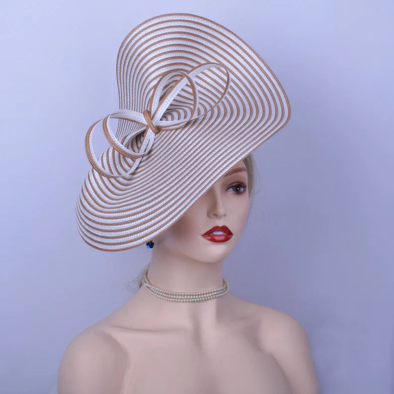 Шляпа женская Соломенная, Однотонная синяя Вуалетка, повязка на голову для вечеринки, свадьбы