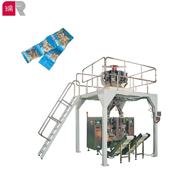 The RL420 automatic vertical packaging machine packs granular powdered grain or milk powder