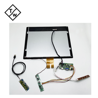 Monitor OEM de 19 Pulgadas con Pantalla Táctil Capacitiva TFT LCD, Marco Abierto, Kit Básico con Placa Controladora para Pantallas Industriales