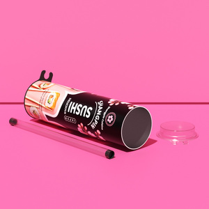 Tube en papier cylindrique pour sushi, emballage de sushi, imprimé sur mesure, écologique, de qualité alimentaire, Suka - Product Image 3