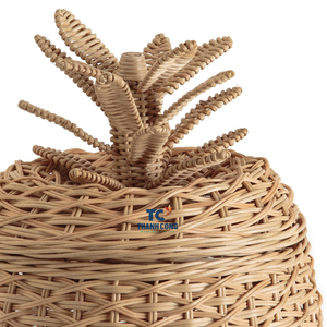 Cute Pineapple <b>Rattan</b> <b>Storage</b> Basket Eco-Friendly Kids Gift for Home Decoration Wholesale - Product Image 2