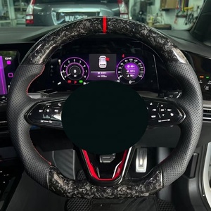 Pièces de voiture modifiées Volant en forme de cœur Volant en fibre de carbone forgé Bateau pour Volkswagen Tiguan - Product Image 2